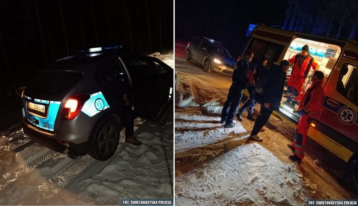 Nocne poszukiwania w lesie